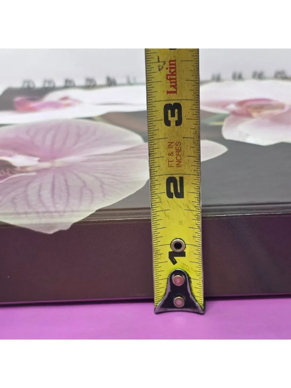 Orchids Greeting Card Book Spiral Organizer w/19 Cards & Envelopes BizzyBee 2005